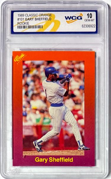 Gary Sheffield 1989 Classic Orange Rookie Card (RC) #101- WCG 10 Gem Mint (Milwaukee Brewers)-Powers Sports Memorabilia