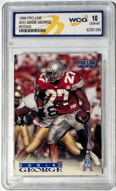 Eddie George 1996 Pro Line Rookie Card #347- WCG Graded 10 Gem Mint (OSU/Oilers/Titans)-Powers Sports Memorabilia