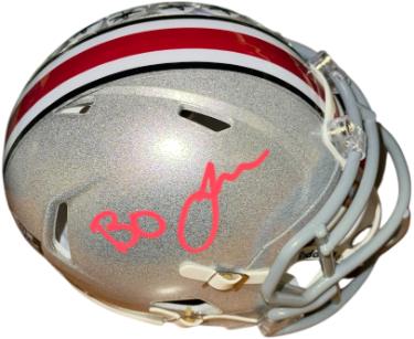 Lamar "Bo" Jackson Autographed Ohio State Buckeyes Speed Mini Helmet- Primetime Witnessed Holo-Powers Sports Memorabilia