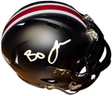 Lamar "Bo" Jackson Autographed Ohio State Buckeyes Speed Mini Helmet- Primetime Witnessed Holo - CTBL_044741-Powers Sports Memorabilia