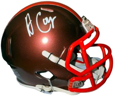 Amari Cooper Autographed Cleveland Browns Riddell Flash Alternate Speed Mini Helmet- Fanatics Hologram-Powers Sports Memorabilia