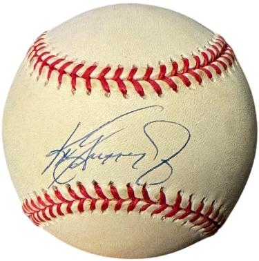 Ken Griffey, Jr. Autographed Official Rawlings American League Baseball very minor tone- Beckett Review (Mariners/Reds/HOF)-Powers Sports Memorabilia