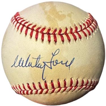 Whitey Ford Autographed Rawlings Official American League Baseball toned- COA (HOF/New York Yankees)-Powers Sports Memorabilia
