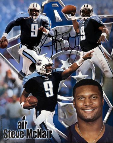 Steve McNair Autographed Tennessee Titans Air McNair NFL Collage 8x10 Photo #9- Beckett Review - CTBL_044793-Powers Sports Memorabilia