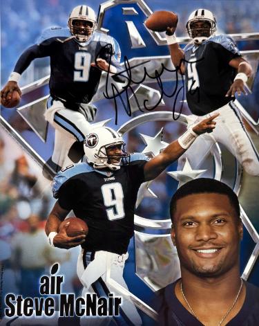 Steve McNair Autographed Tennessee Titans Air McNair NFL Collage 8x10 Photo #9- Beckett Review - CTBL_044797-Powers Sports Memorabilia