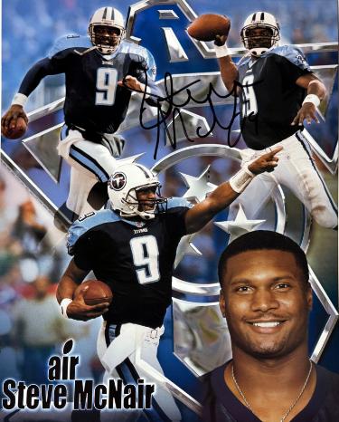 Steve McNair Autographed Tennessee Titans Air McNair NFL Collage 8x10 Photo #9- Beckett Review - CTBL_044806-Powers Sports Memorabilia