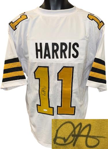 Deonte Harris Autographed New Orleans Custom Stitched Pro Style Football Jersey- JSA Witnessed-Powers Sports Memorabilia