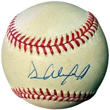 Dave Winfield Autographed Official Rawlings ROAL American League Baseball toned- COA (Yankees/HOF)-Powers Sports Memorabilia