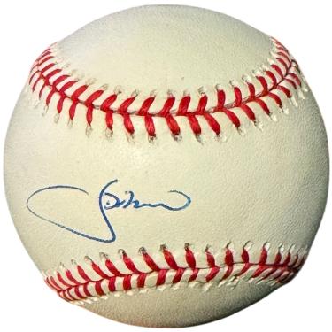 JD/J.D. Drew Autographed Rawlings Official National League Baseball toned- COA (Cardinals/Braves)-Powers Sports Memorabilia