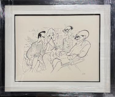 Al Hirschfeld Autographed Misfits 21x27 Lithograph Custom Framing- Marilyn Monroe, Clark Gable, Eli Wallach /300- COA-Powers Sports Memorabilia
