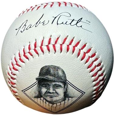 Babe Ruth New York Yankees Commemorative Facsimile Baseball- NEW-Powers Sports Memorabilia