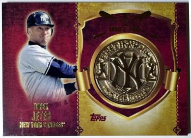 Derek Jeter 2015 Topps First Home Run Medallion Card #FHRM-DJ (New York Yankees/HOF)-Powers Sports Memorabilia