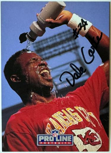 Dale Carter Autographed 1992 Pro Line Portraits Certified On Card Auto/ Embossed Certified Authentic (Kansas City Chiefs)-Powers Sports Memorabilia