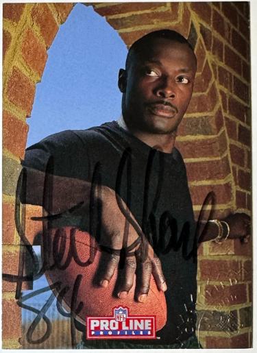 Sterling Sharpe Autographed 1992 Pro Line Profiles Certified On Card Auto #9/ Embossed Certified Authentic (Green Bay Packers)-Powers Sports Memorabilia