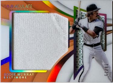 Eddie Murray 2018 Immaculate Collection Materials Jumbo Jersey Card #SBJ-EM- /25 (Baltimore Orioles)-Powers Sports Memorabilia