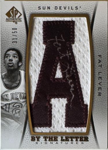 Fat Lever Autographed 2012-13 SP Authentic By the Letter On Patch Auto #BL-FL- 31/50- Arizona State Sun Devils-Powers Sports Memorabilia