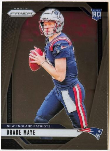 Drake Maye 2024 Panini Prizm Rookie Card (RC) #329 (New England Patriots)-Powers Sports Memorabilia