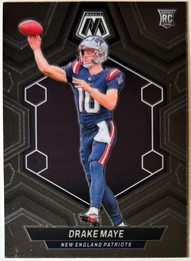 Drake Maye 2024 Panini Mosaic Rookie Card (RC) #303 (New England Patriots)-Powers Sports Memorabilia