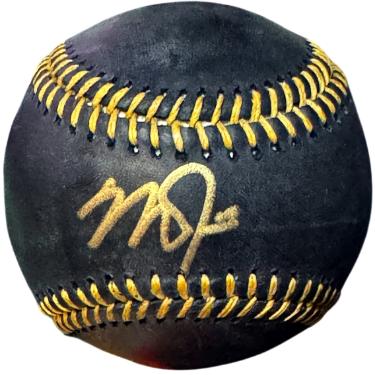 Mike Trout Autographed Rawlings Black Official Major League Baseball- MLB Hologram (Angels)-Powers Sports Memorabilia