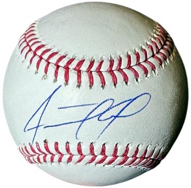 Adolis Garcia Autographed Rawlings Official Major League Baseball- MLB Hologram (ALCS MVP/Cardinals/Rangers)-Powers Sports Memorabilia