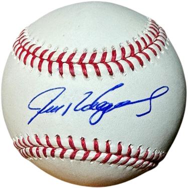 Ivan Rodriguez Autographed Official Rawlings Major League Baseball- MLB Hologram (Rangers/Tigers)-Powers Sports Memorabilia