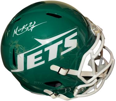 Mark Gastineau Autographed New York Jets FS Rep TB Speed Helmet- Schwartz Holo (Sack Exchange)-Powers Sports Memorabilia