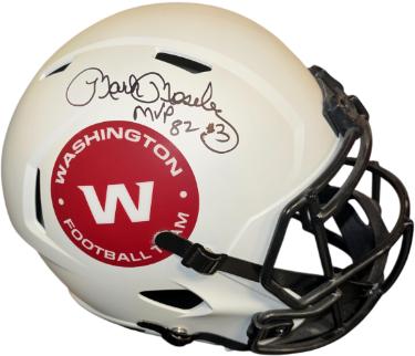 Mark Moseley Autographed Washington Football Team Riddell FS Speed Rep Helmet #3 MVP 82- Schwartz Holo