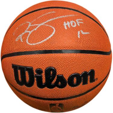 Ralph Sampson Autographed Wilson NBA I/O Basketball w/ HOF 12- Schwartz Hologram (Houston Rockets)-Powers Sports Memorabilia