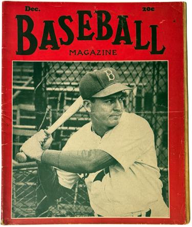 1941 Baseball Magazine December Brooklyn Dodgers Bill Herman /Yankees Phil Rizzuto/Red Sox Ted Williams- Full-Powers Sports Memorabilia