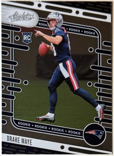 Drake Maye 2024 Panini Absolute Rookie Card (RC) #103 (New England Patriots)-Powers Sports Memorabilia