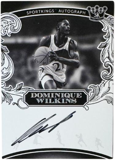 Dominique Wilkins Autographed 2024 Sport Kings Volume 5 On Card Auto #A125 (Atlanta Hawks/HOF)-Powers Sports Memorabilia