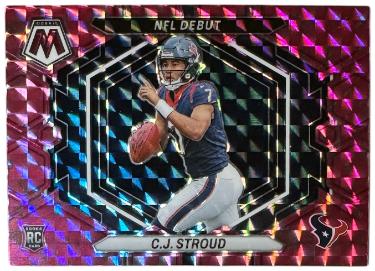 CJ/C.J. Stroud 2023 Panini Mosaic Camo Pink Prizm NFL Debut RC Card #ND-3 (Houston Texans)-Powers Sports Memorabilia