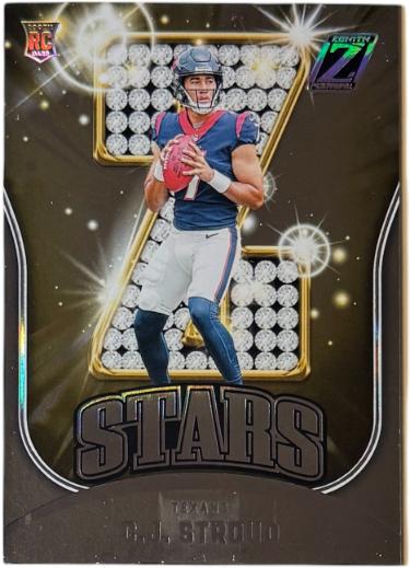 CJ/C.J. Stroud 2023 Panini Zenith Z-Stars Rookie Card (RC) #23 (Houston Texans)-Powers Sports Memorabilia