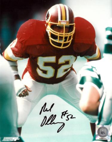 Neal Olkewicz Autographed Washington NFL Licensed 8x10 Photo #52- COA (2X SB Champ)-Powers Sports Memorabilia