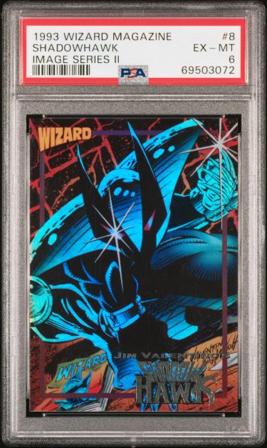 1993 Wizard Magazine Shadowhawk Image Series II Card #8- PSA Graded 6 EX-MT-Powers Sports Memorabilia