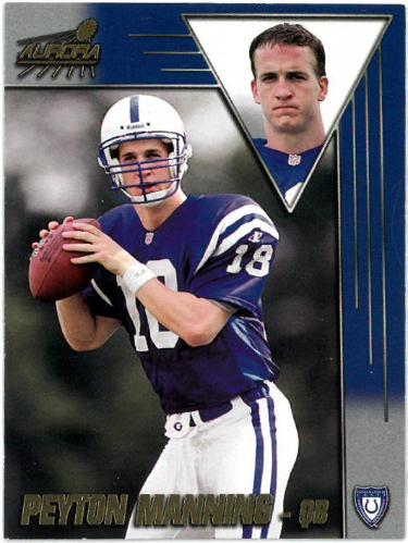 Peyton Manning 1998 Pacific Aurora Rookie Card (RC) #71 (Indianapolis Colts)-Powers Sports Memorabilia