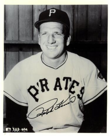 Ralph Kiner Autographed Pittsburgh Pirates MLB Licensed B&W 8x10 Photo- COA/Show Ticket (HOF)-Powers Sports Memorabilia