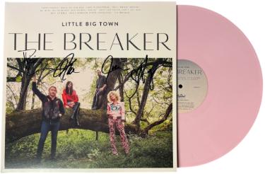 Little Big Town Band Autographed 2017 The Breaker Album Cover/LP/ Exclusive Baby Pink Vinyl Record 4 sigs- COA-Powers Sports Memorabilia