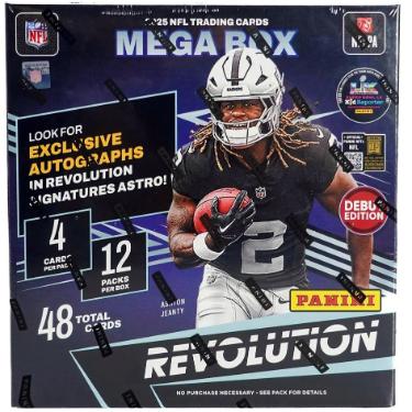 2025 Panini Revolution Football Mega Box Debut Edition- Factory Sealed- 12P/4CPP-Powers Sports Memorabilia