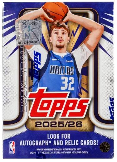 2025-26 Topps Basketball Blaster Box NBA- 7PK/12CPP/84CPB - NEW Factory Sealed-Powers Sports Memorabilia