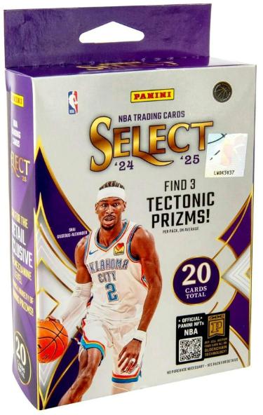 2024-25 Panini Select NBA Basketball Hanger Box ?Çô 20 Cards - New/Factory Sealed-Powers Sports Memorabilia