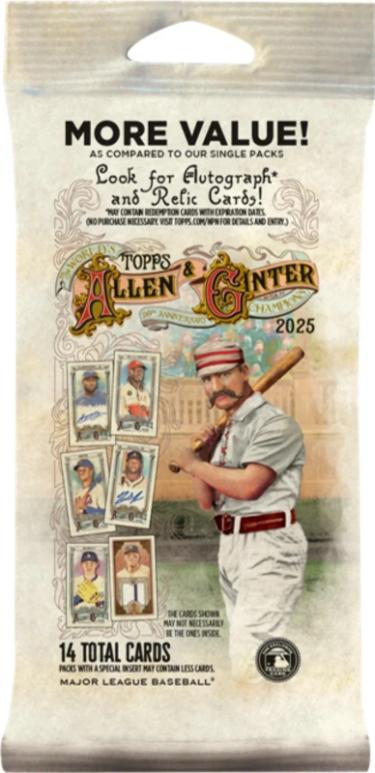 2025 Topps Allen & Ginter Baseball Value FAT Pack- 14 Cards- New/Factory Sealed-Powers Sports Memorabilia
