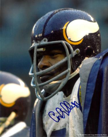 Carl Eller Autographed Minnesota Vikings NFL 8x10 Photo #81 imperfect- COA (HOF/Purple People Eaters) - CTBL_045173-Powers Sports Memorabilia