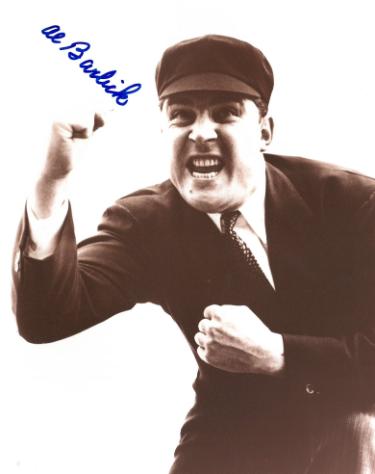 Al Barlick Autographed HOF Baseball Umpire Sepia Tone 8x10 Photo imperfect- COA - CTBL_045205-Powers Sports Memorabilia