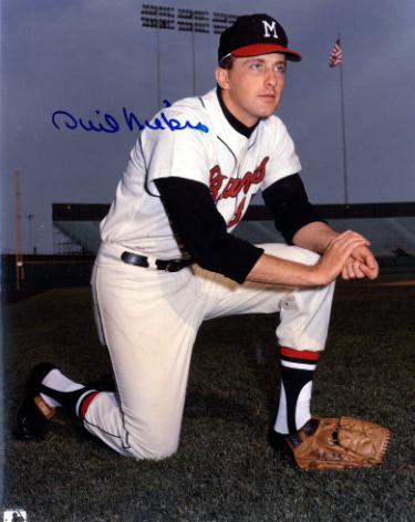 Phil Niekro Autographed Atlanta Braves MLB 8x10 Photo imperfect - COA (HOF/318 Wins)-Powers Sports Memorabilia