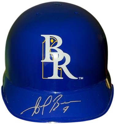 Angel Berroa Autographed Wilmington Blue Rocks Mini Batting Helmet- Just Memorabilia Hologram-Powers Sports Memorabilia