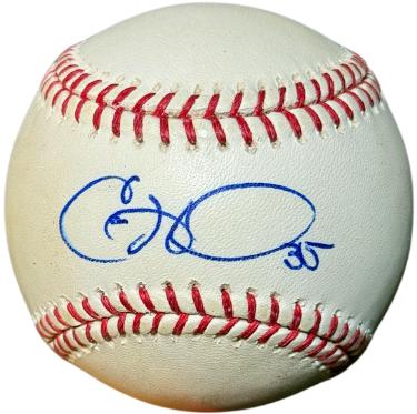 Cole Hamels Autographed Official Rawlings Major League Baseball #35 minor tone- COA-Powers Sports Memorabilia