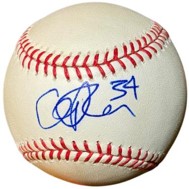 Cliff Lee Autographed Rawlings Official Major League Baseball #34- COA (CY/2X WS Champ)-Powers Sports Memorabilia