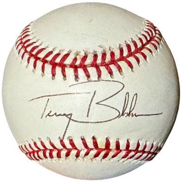 Terry Bradshaw Autographed Rawlings Official National League Baseball- COA (Norfolk St)-Powers Sports Memorabilia