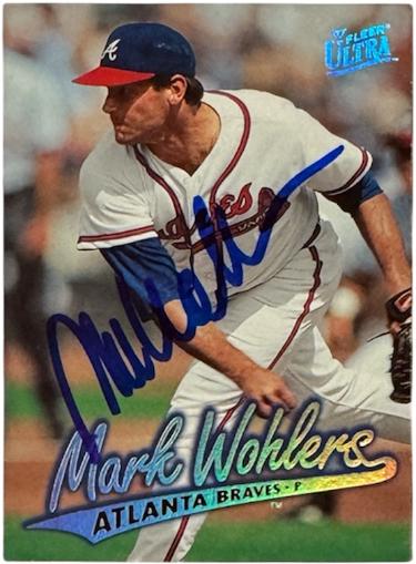 Mark Wohlers Autographed 1997 Fleer Ultra On Card Auto #162- COA (Atlanta Braves)-Powers Sports Memorabilia